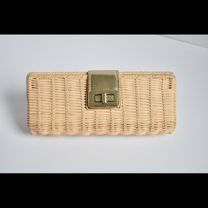 JCrew Wicker Clutch